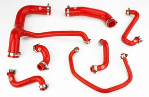 Silicone Radiator Coolant Hoses fit Land Rover Discovery 200TDI Stoney Red - Picture 1 of 4