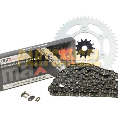 Kit de cadena de transmisión y piñones negros para Honda CRF250 R CRF250R 2004-2010 Foto 1 de 4