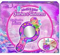 Mould & Paint Fairies and Unicorns Make Your Own Mirror Set Christmas Gifts for sale online 