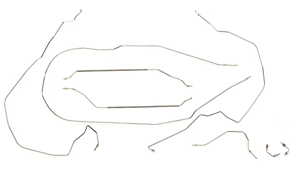 Complete Galfan Coated Steel Brake Line Kit For Power Disc Front / Drum Rear - Image 1 of 4