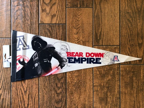 ARIZONA WILDCATS STAR WARS DARTH VADER PREMIUM QUALITY PENNANT 12"X30" BANNER Cover