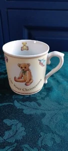 Christening Mug Royal Worcester.. Days Of The Week . Teddybear Design  - Picture 1 of 8