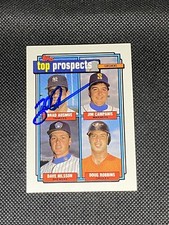 Brad Ausmus New York Yankees Prospects Signed Auto 1992 Topps Card #58 ~ COA