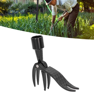 Stand Up Puller Portable AluminumAlloy Picker 4 Claw Weeding Head Tool✈ - Picture 1 of 12