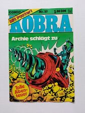 Comic Rarität - Gevacur Verlag - Kobra Nr. 37 von 1977 / Z1- (ohne Poster)