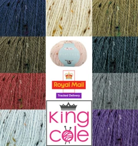King Cole Homespun DK 50g Knitting & Crochet Yarn, 44% Real Wool, Merino Alpaca - Picture 1 of 20