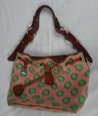DE COLECCIÓN DOONEY & BOURKE Y2K ROSA VERDE LUNARES FIRMA SERIE LRG HOBO TOTE Foto 1 de 4