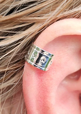 Ear Cuff Stern Clip On versilbert Pinch Fit Ohrring Helix Orbital Unisex Mans... - Bild 1 von 4