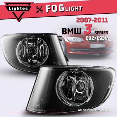 Par de luces antiniebla delanteras transparentes para BMW Serie 3 E92 E93 328i 2007-2011 cupé  Foto 1 de 4