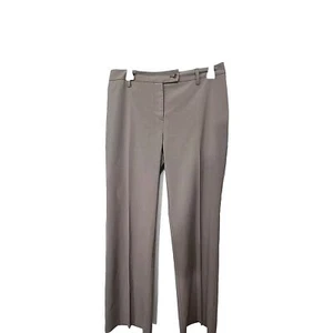 Attention Dress Pants Womens Size 8 Tan Back Pockets Wide Leg Front Zip Beltloop - Picture 1 of 9