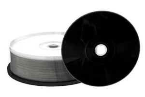 25 Mediarange Black Bottom CD-R CDR blank disc White Printable 52x 700MB MR241 - Picture 1 of 1