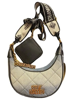 Bolso Bandolera Acolchado Jeans Vaqueros STEVE MADDEN NUEVO CON ETIQUETAS TikTok Foto 1 de 4