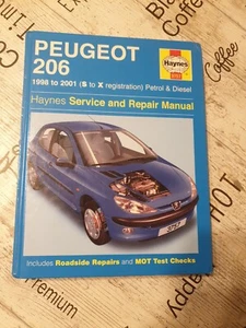 PEUGEOT 206 1998-01 PETROL DIESEL HAYNES WORKSHOP MANUAL 3757 GOOD COND FREE P&P - Picture 1 of 12