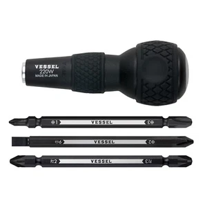 Juego de destornilladores intercambiables de 1/4" broca hexagonal 220W-3 JAPÓN - Imagen 1 de 6