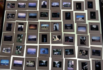 (92) 1960S Christmas Family Sunset Cemetery Etc.35MM COLOR TRANSPARENCY SLIDES - Image 1 of 4