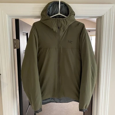 Толстовка Arcteryx Leaf Atom легкая - поколение 1,5 - отличная - мужская большая - зеленая рейнджер - Изображение 1 из 4