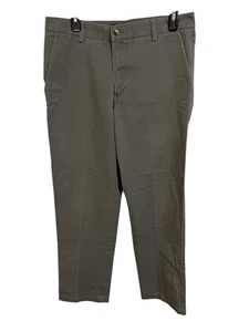 Van Heusen Men's 32x32 Olive Green Pants Mens Dress Pants Straight Leg Relaxed - Picture 1 of 4