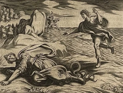 Antonio Tempesta 1555-1630 Ésaque et Hespérie graveur Briot 1619 Guerre Troie - Photo 1/4