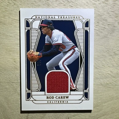 National Treasure Rod Carew 2025/49 Game Worn Material Treasures Foto 1 de 2