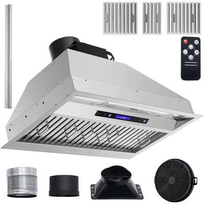 VEVOR Built-in Range Hood Insert Vent Hood 900CFM 30in Touch & Remote Control - Image 1 of 4