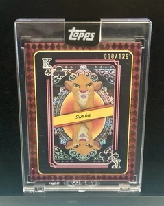 Simba Playing Card King Of Clubs 18/125 Disney Topps Mint 2025 Sealed 🦁 🧡 - Picture 1 of 7