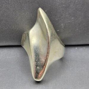 VTG MEX925 Sterling Silver Modernist Ring Size 7 Sculptural Taxco Style 15.8g - Picture 1 of 9