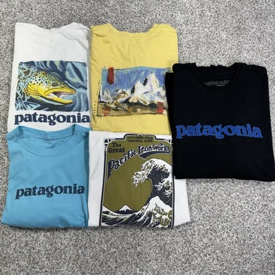 Patagonia Shirt Lot Mens Medium Graphic Tees 5-Pack Organic Cotton Made in USA - Image 1 of 4