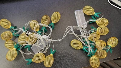 Два набора гирлянд для ананаса 20 прозрачных пластиковых гирлянд для ананаса работают - Изображение 1 из 3