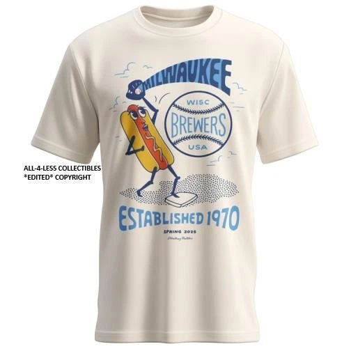 2025 BREWERS T-SHIRT ARTIST SERIES #2 SGA XL TEE GILDAN HEAVY COTTON ~ NEW - Image 1 of 1