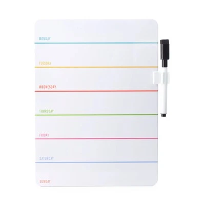 Weekly Magnetic Dry Erase Board with Pen Home Organiser & Planner by Kikkerland - Image 1 of 2