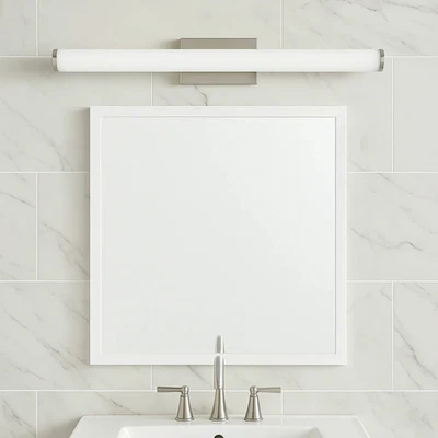 Iluminação de gaivota marinha 49217BLE-962 48 polegadas 2 luzes vaidade de banho, níquel escovado - Imagem 1 de 4