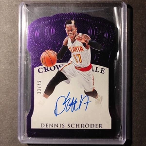 Dennis Schröder 2015-2016 Panini Crown Royale /49 ON CARD Autograph Autogramm - Bild 1 von 2