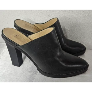 Tacones de mula Michael Kors Eden plataforma negros para mujer talla 8 elegantes - Imagen 1 de 6
