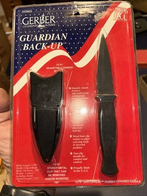 Cuchillo de bota de respaldo Gerber Guardian nuevo de stock con funda embalaje original #45803 Foto 1 de 4