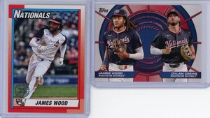 2025 Topps James Wood RC 2 Card Lot - Picture 1 of 2