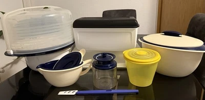 Tupperware Konvolut Paket Set 9-teilig, Torte Brot Kuchen Vorratsbehälter Kaffee - Bild 1 von 4