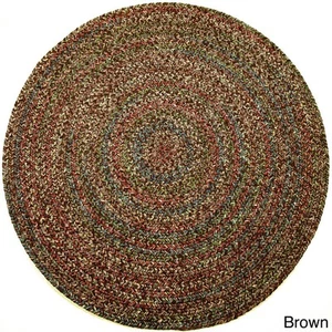 Rhody Rug Sophia Indoor/ Outdoor Braided Area Rug Brown 4' Round - Picture 1 of 5