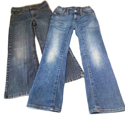 Lote de 6 Jeans Corte Bota Niña Old Navy y Lee Grunge Años 90 Foto 1 de 4