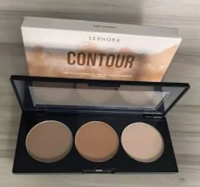 Sephora Trio Contour Face Palette ~ Light-Medium ~ Full Size ~ Authentic ~ NIB - Image 1 of 3