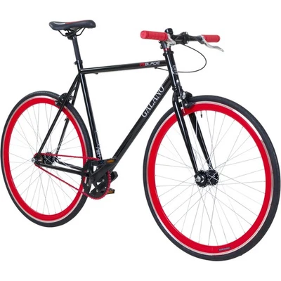 Singlespeed Bike 28" Erwachsene Fahrrad Fixie 700c Galano Blade schwarz/rot 56cm - Bild 1 von 4