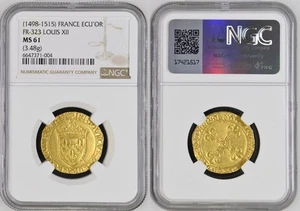 France - Louis XII - Ecu d'or au soleil Rouen - NGC MS 61 - Picture 1 of 1