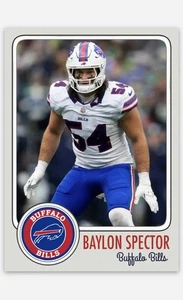 Baylon Spector    Novelty Football Card! Buffalo Bills - Picture 1 of 1