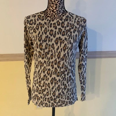 Banana Republic Leopard Print Long Sleeve Sweater Top Women's Size S - Image 1 of 3