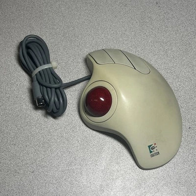 Vintage Logitech TrackMan Marble Trackball 3 Button PS/2 Mouse Model T-CH11 - Image 1 of 4
