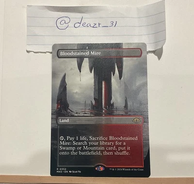 Bloodstained Mire (Borderless) Modern Horizons 3 Regular - Image 1 of 2