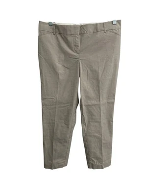 Van Heusen Flat Front Stretch Extensible Ankle Pants Beige Sz 12 Career Neutral - Image 1 of 4