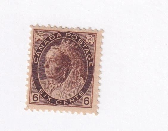 CANADA # 80 -MH 6cts NUMERAL ISSUE CAT VALUE $300 KIMSS30 MAKE A FAIR OFFER - Image 1 of 1