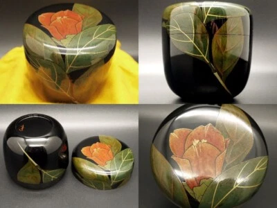 Japón WAJIMA Laca Madera Carrito de Té Camelia Wabisuke Diseño Hira-Natsume 308 Foto 1 de 4