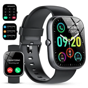 IP68 Waterproof Smart Watch for Android/iPhone,100+ Sports Modes, Bluetooth Call - Picture 1 of 12