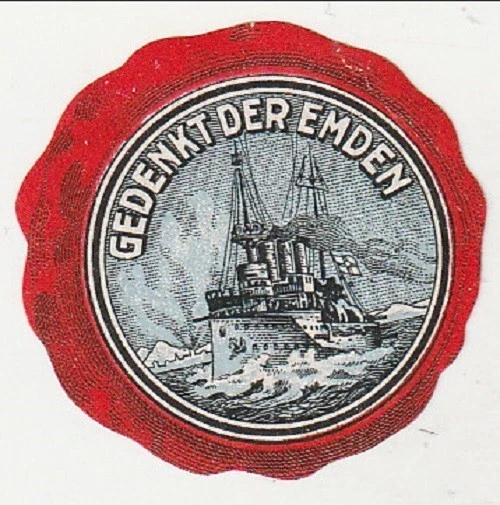 Germany - WW1 "Remember the Emden" label 1915(M) - Image 1 of 1